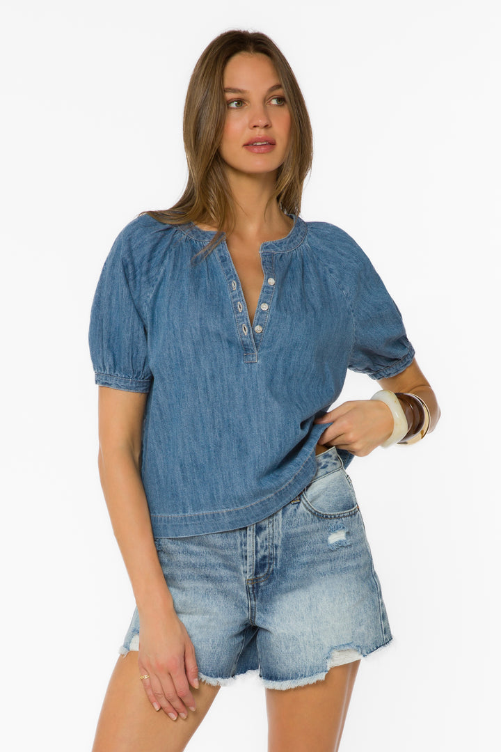 Ronny Blue Top