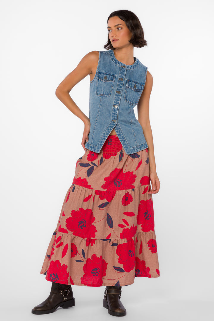 Roseanna Floral Skirt - Bottoms - Velvet Heart Clothing