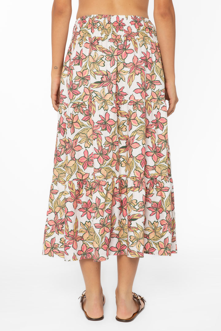Roseanne Hawaiian Floral Skirt - Bottoms - Velvet Heart Clothing