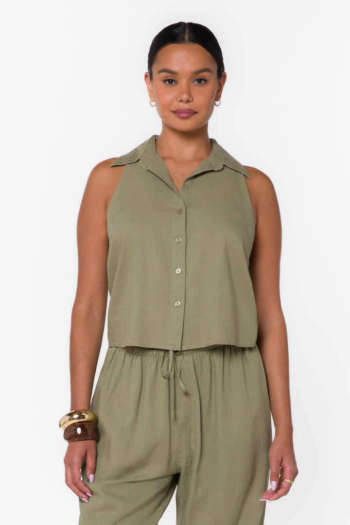 Roselle Olive Top