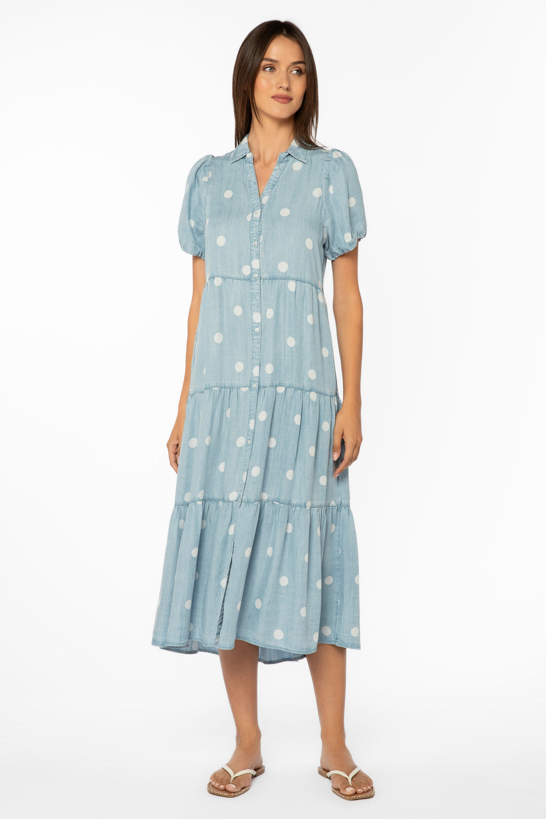 Santiago Dotted Dress - Dresses - Velvet Heart Clothing