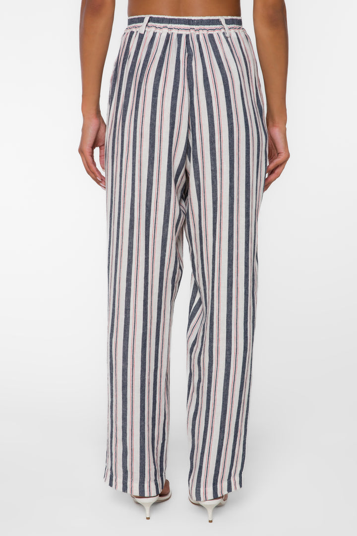 Sherlock Blue Stripe Pants - Pants - Velvet Heart Clothing