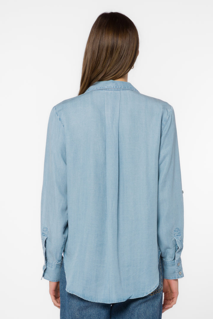Sirena Classic Indigo Shirt - Tops - Velvet Heart Clothing