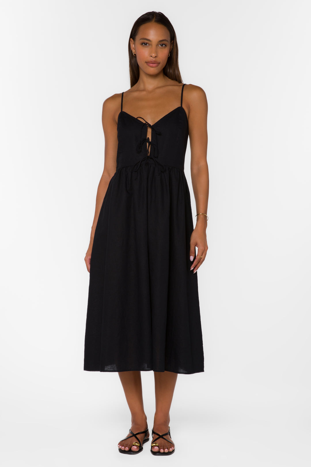 Sonata Black Dress - Dresses - Velvet Heart Clothing