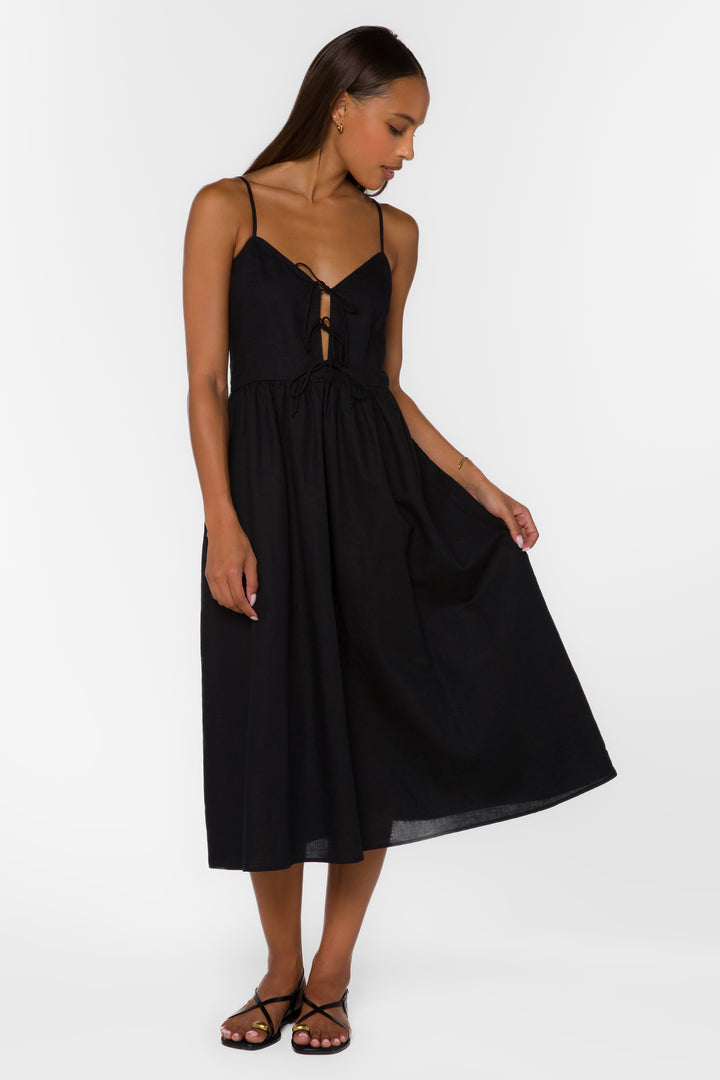 Sonata Black Dress - Dresses - Velvet Heart Clothing