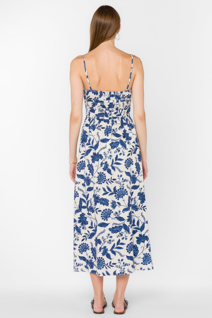 Tanella Blue Floral Dress - Dresses - Velvet Heart Clothing