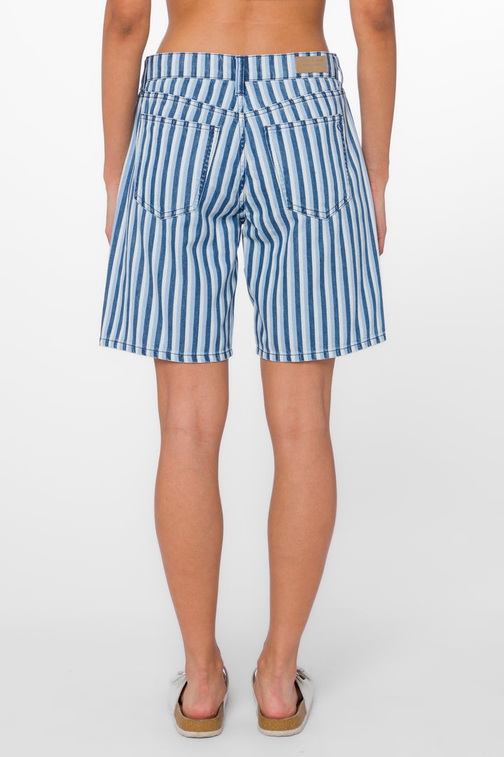 Teri Blue Stripe Shorts - Shorts - Velvet Heart Clothing