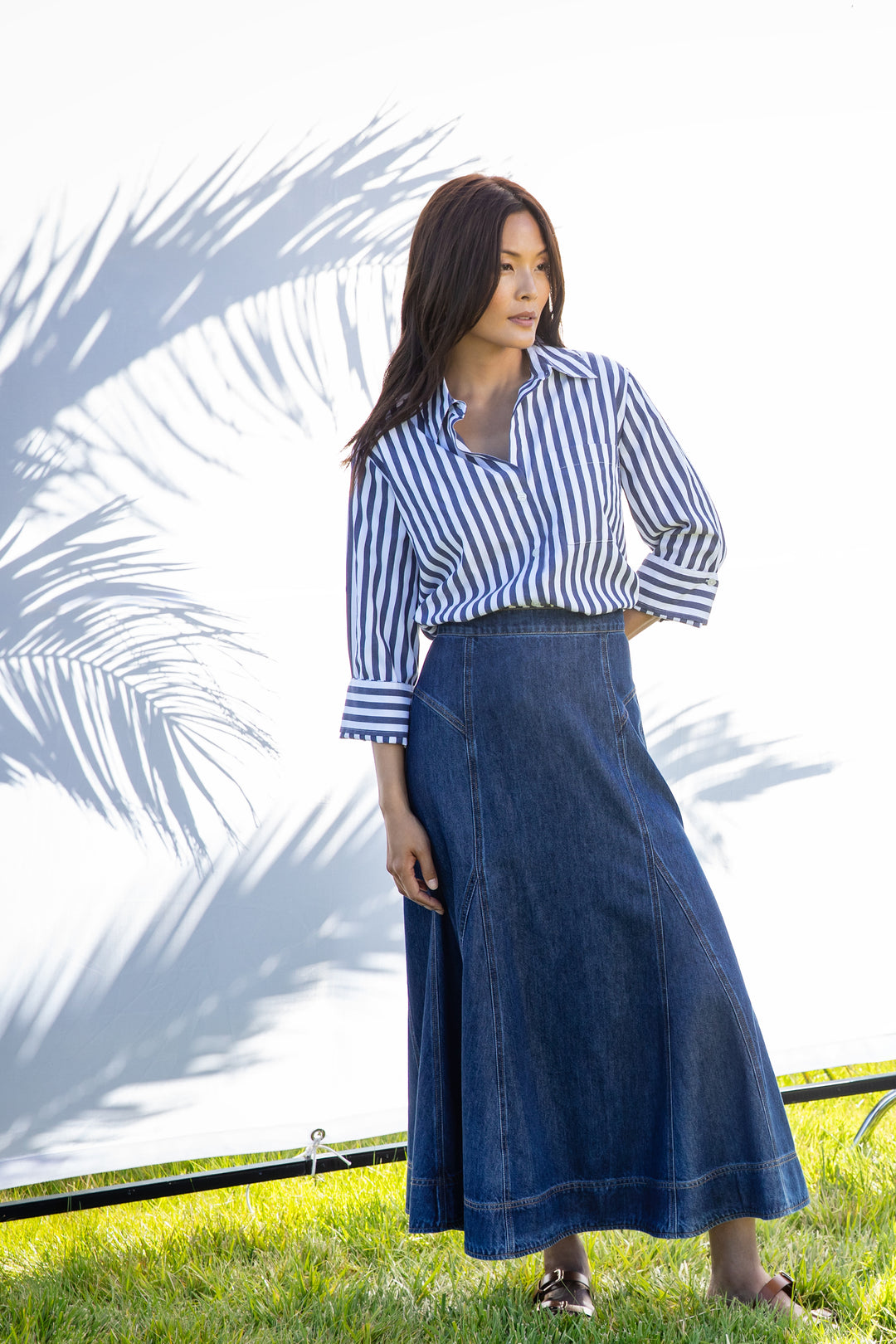 Krissa Indigo Skirt - Bottoms - Velvet Heart Clothing