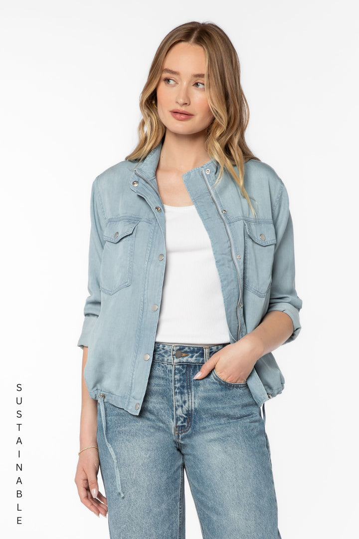 Dunkin Blue Jacket - Jackets & Outerwear - Velvet Heart Clothing