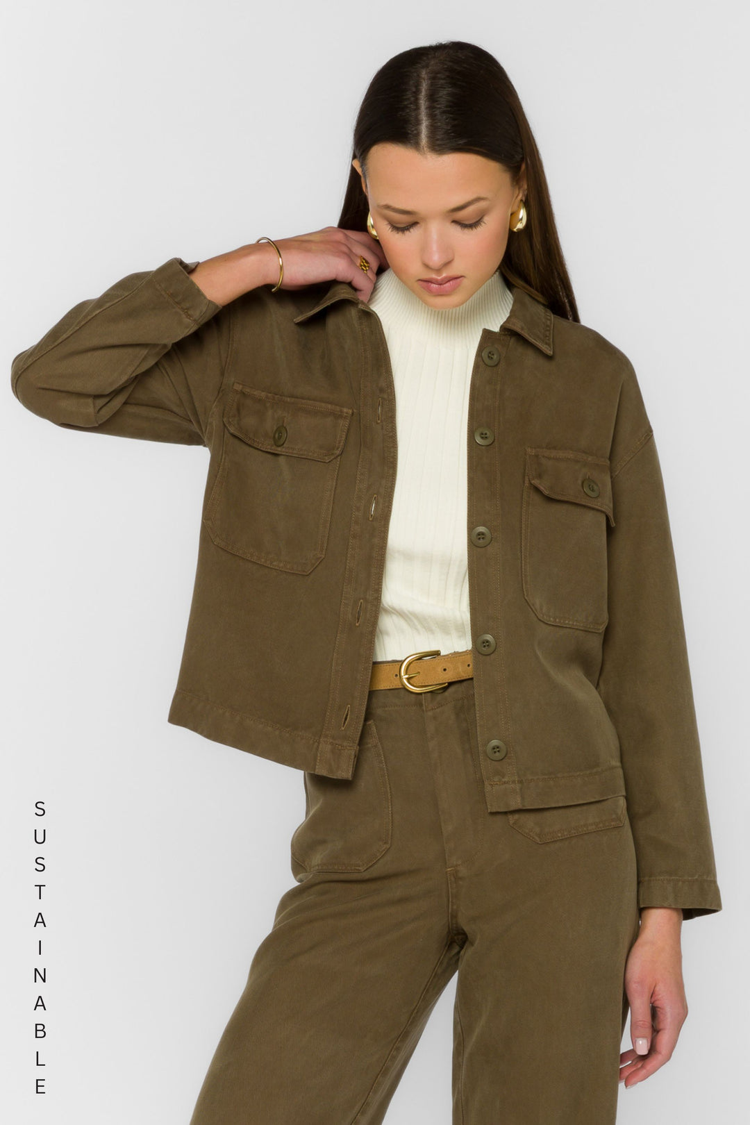 Lorna Olive Jacket - Jackets & Outerwear - Velvet Heart Clothing