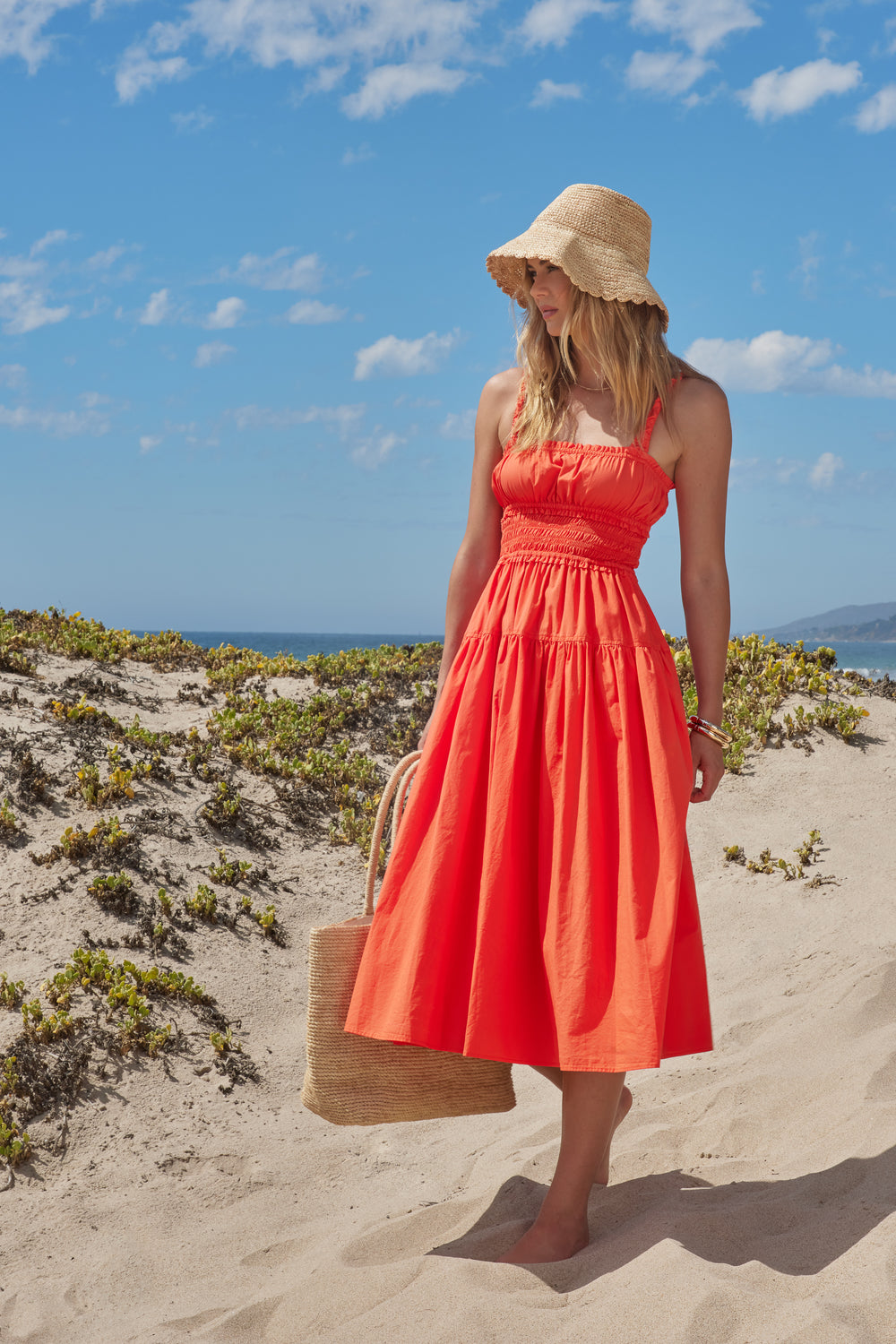 Armine Orange Dress - Dresses - Velvet Heart Clothing