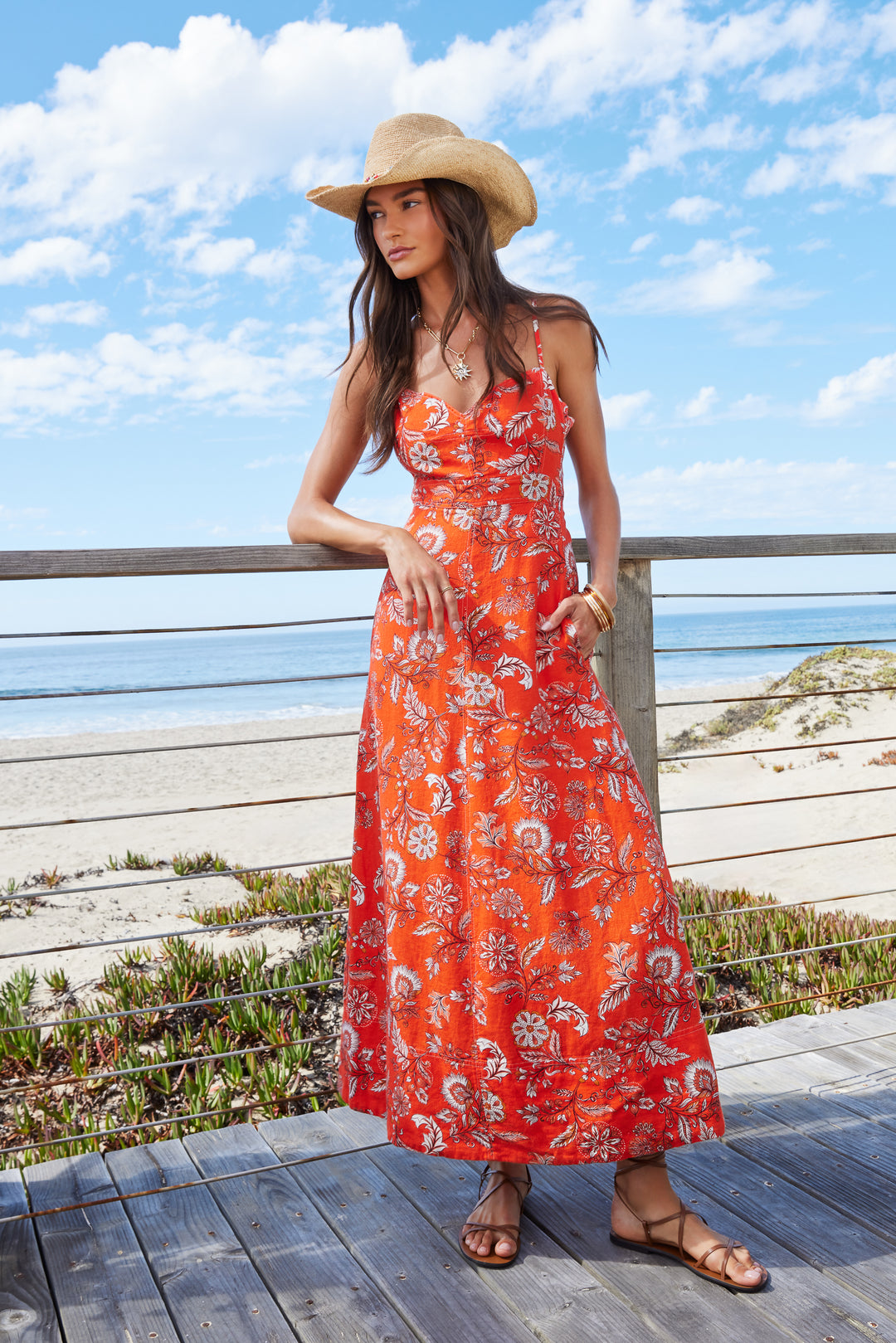 Kallie Orange Blossom Dress - Dresses - Velvet Heart Clothing
